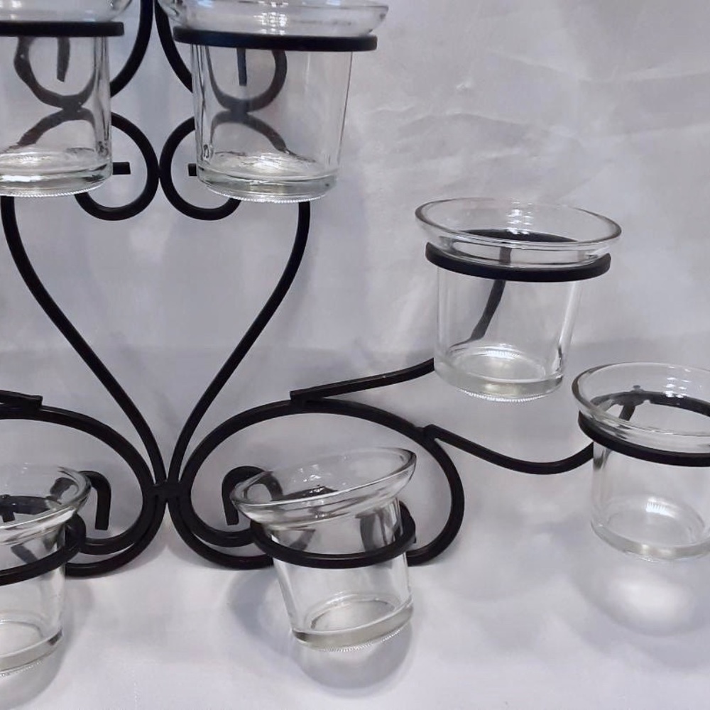 Eight Votive Candle Holder Wall Sconce - Picture 4 of 5